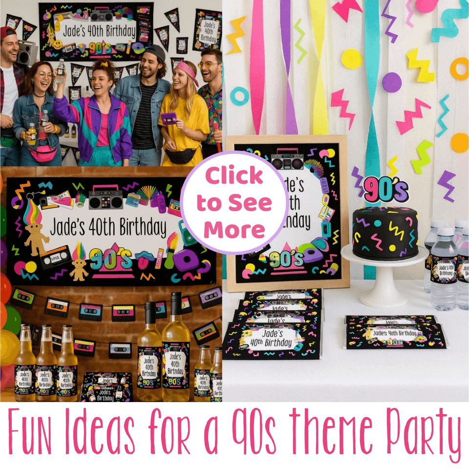 Totally Rad 90s Party Ideas & Decorations for a Throwback Bash!