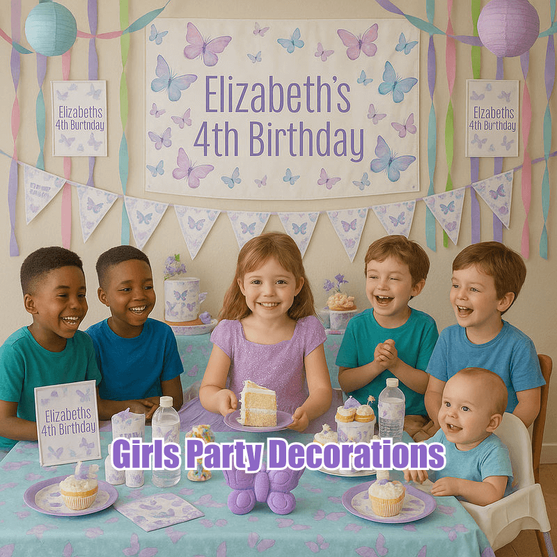 Personalised Girls Party Decorations