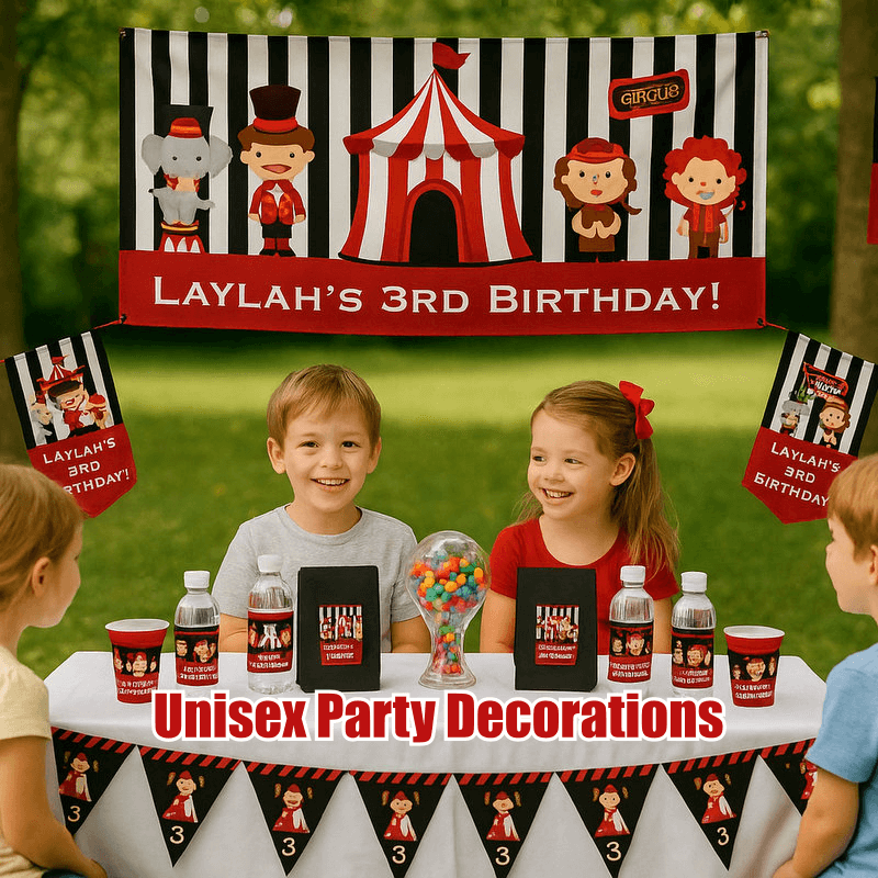 Personalised Unisex Kids Party Decorations