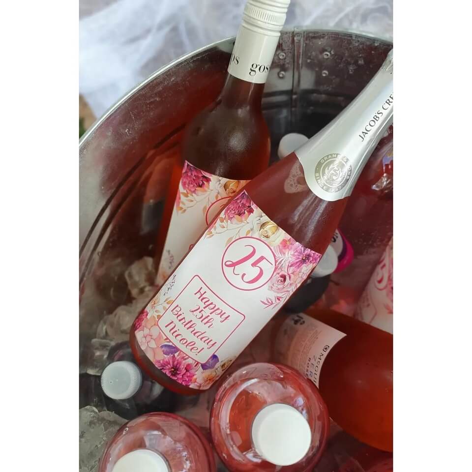 Personalised Birthday Wine Labels