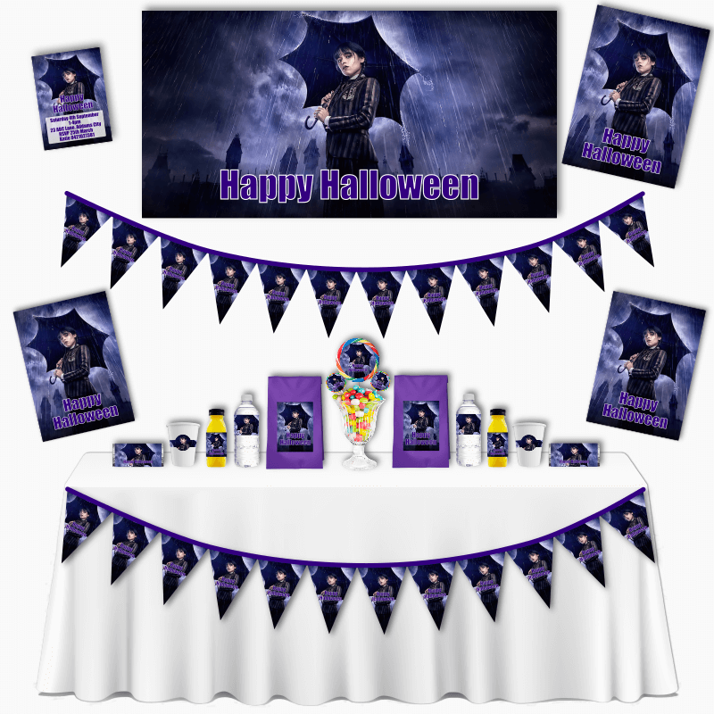 Wednesday Addams Grand Halloween Party Decorations Pack