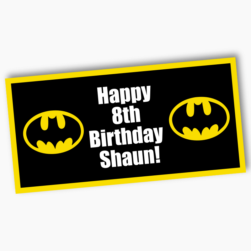 Personalised Batman Logo Party Banners