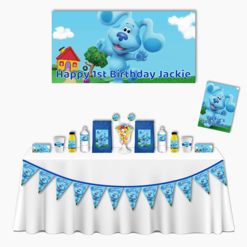 Personalised Blue&#39;s Clues Deluxe Birthday Party Pack
