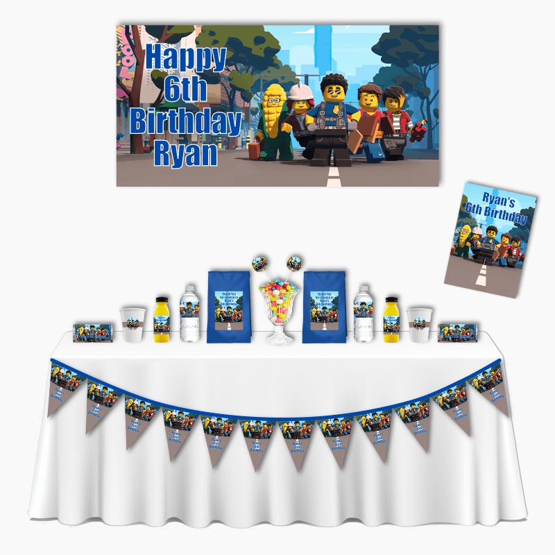 Personalised Lego City Adventure Deluxe Party Pack