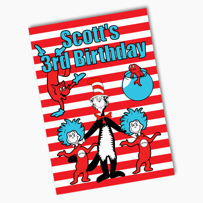 Personalised Dr Seuss Party Posters