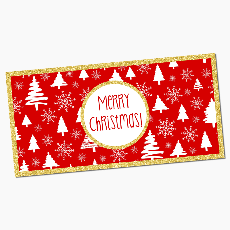 Festive Red &amp; Gold Christmas Party Banners