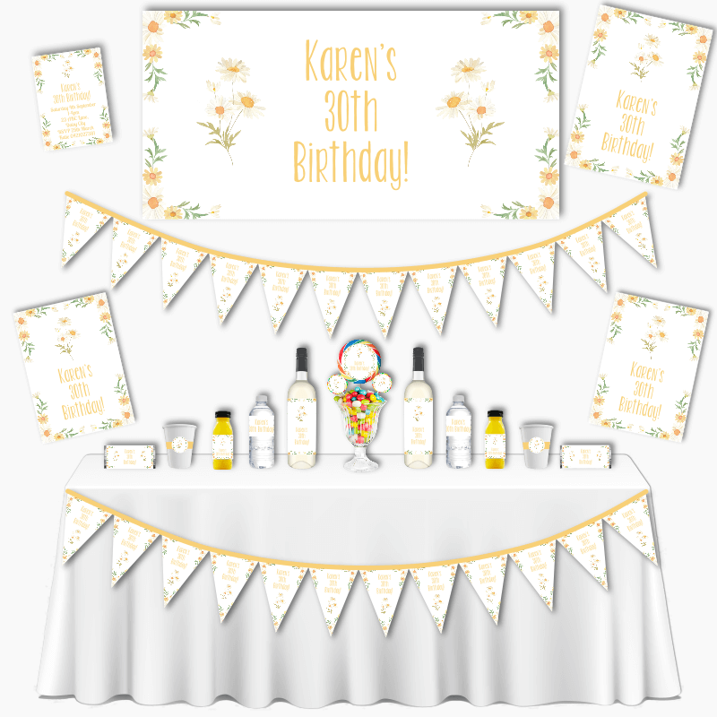 Personalised Daisy Grand Birthday Party Pack