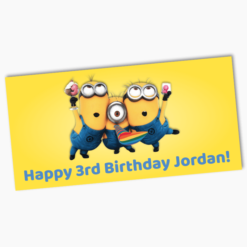 Personalised Minions Birthday Party Banners