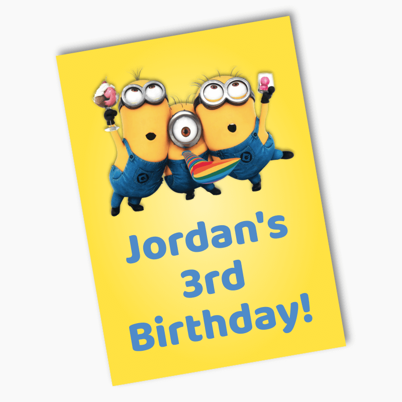 Personalised Minions Birthday Party Posters
