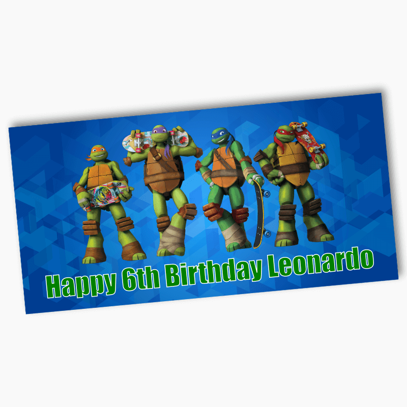 Personalised TMNT Ninja Turtles Party Banners