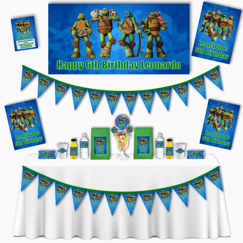 Personalised TMNT Ninja Turtles Grand Party Pack