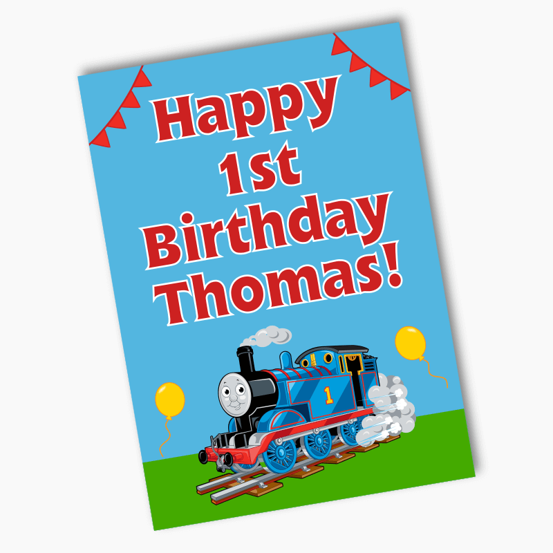 Thomas the Tank Engine Birthday Party Poster