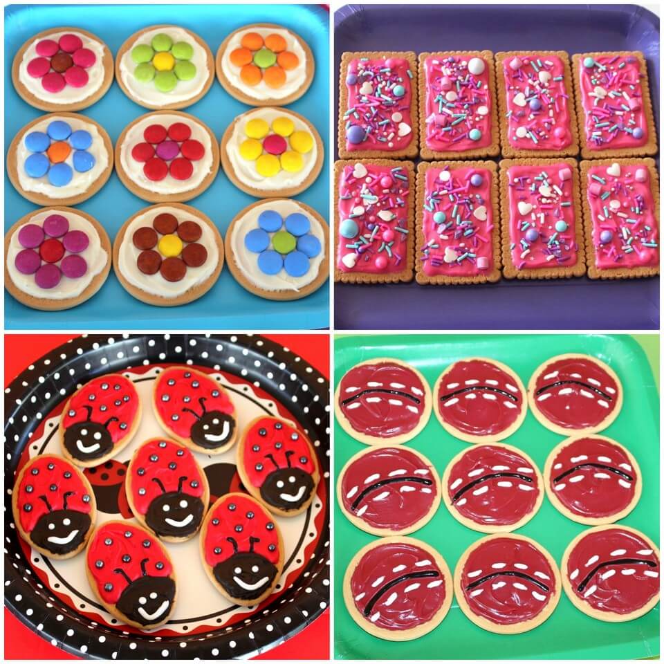 No Bake Easy to Make Iced Biscuits