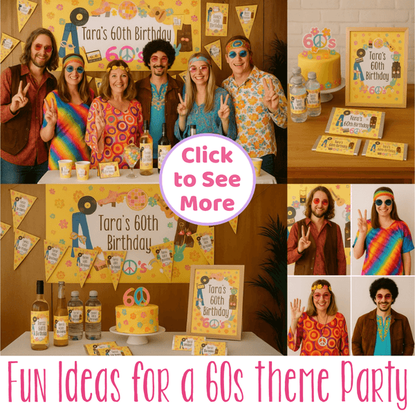 Groovy 60s Party Ideas & Decorations for Aussie Celebrations - Katie J ...