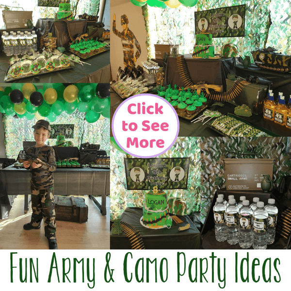Army & Camo Birthday Party Ideas for Boys | Decorations & Games - Katie ...