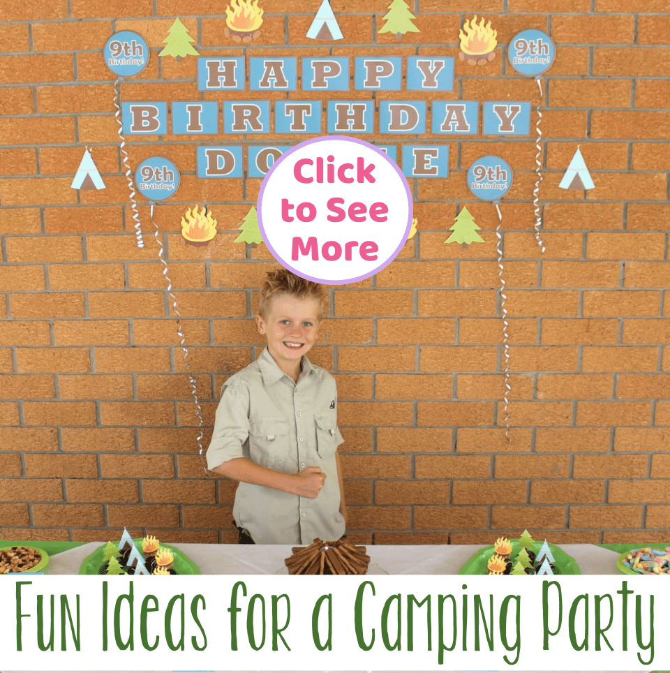 Boys Camp Out Birthday Party