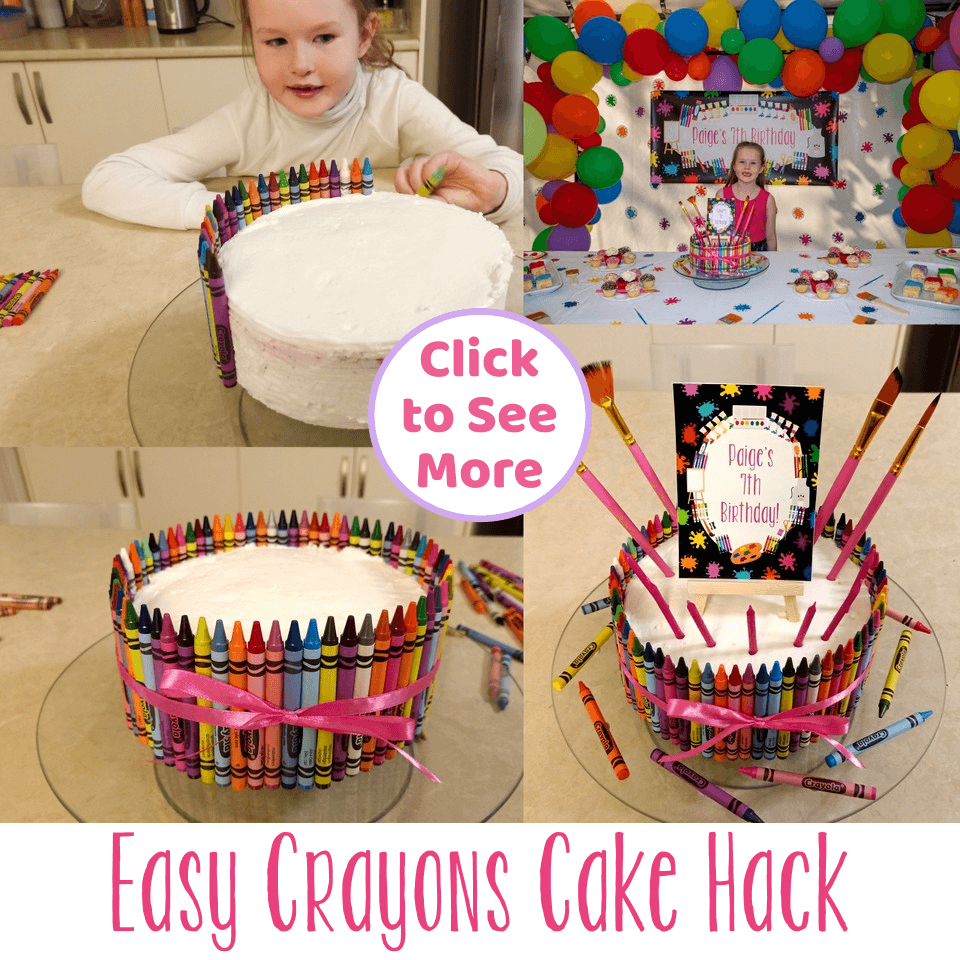 Ultimate Crayons Cake Hack