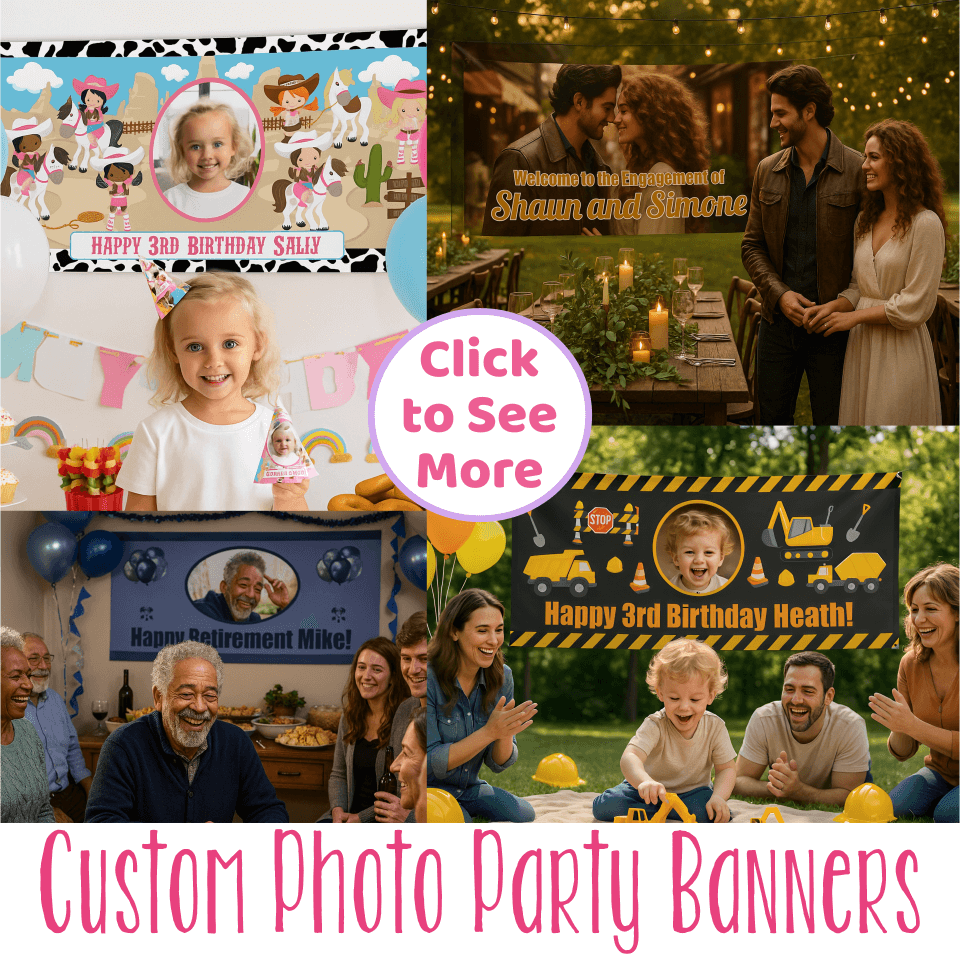 Custom Photo Party Banners – Printed in Australia
