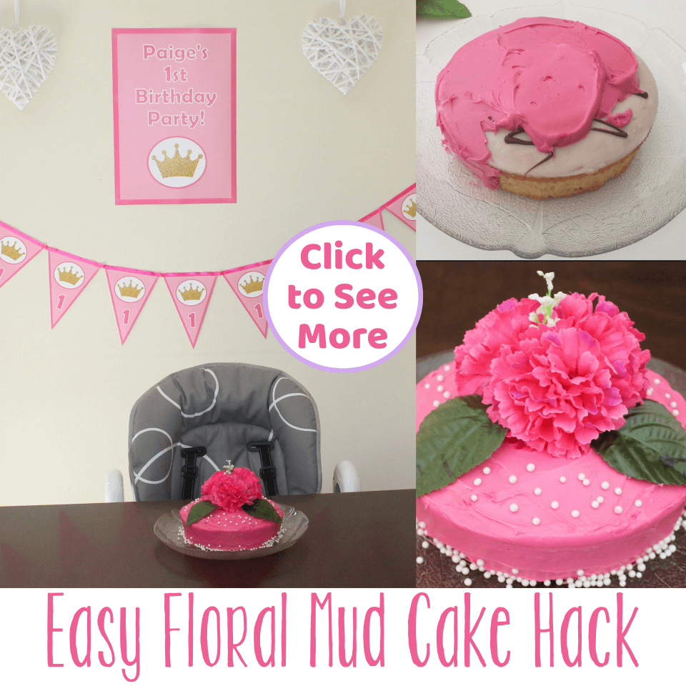 Easy No Bake Beautiful Floral Mud Cake Hack