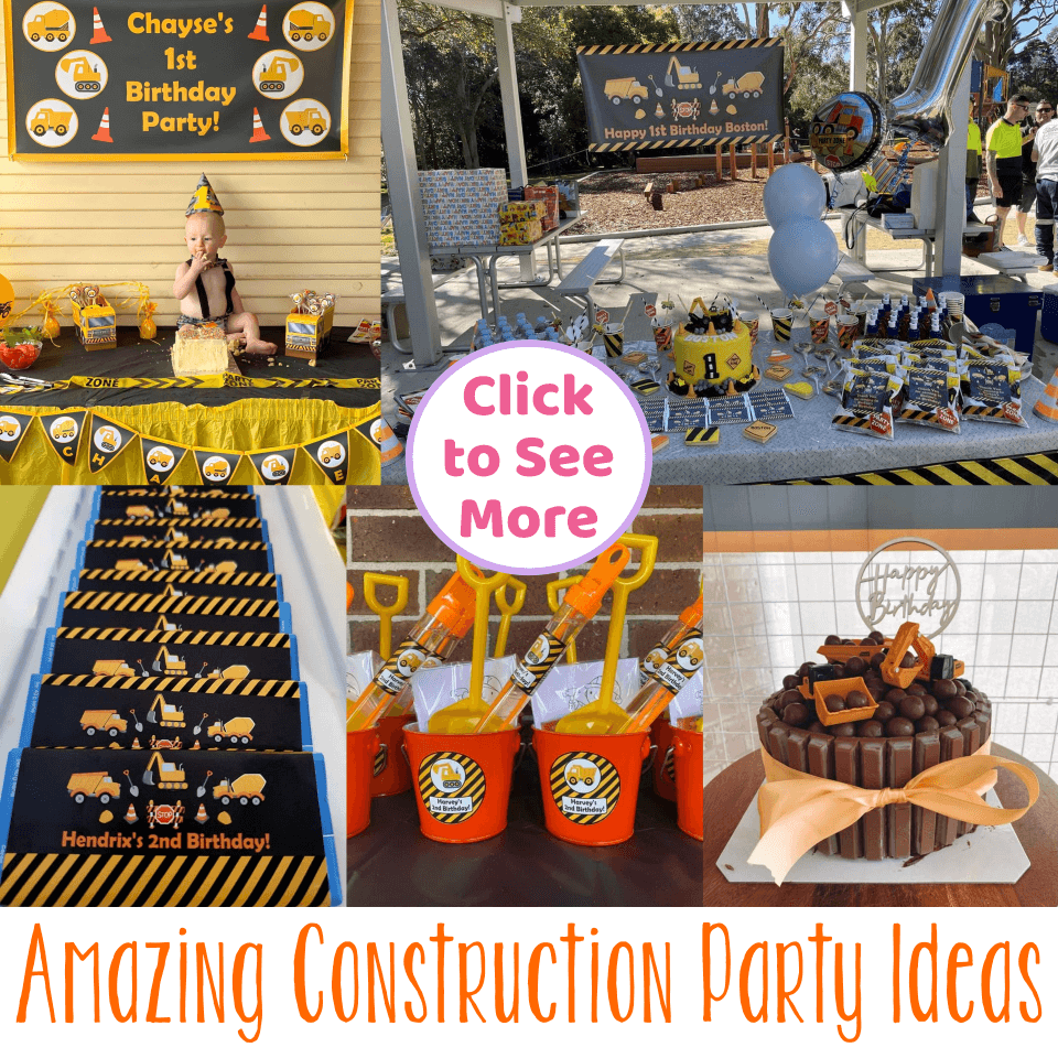 Creative Construction Birthday Party Ideas
