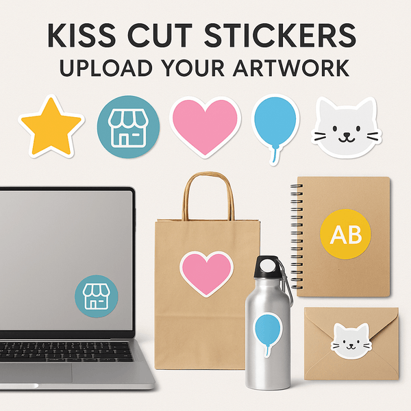 Custom Kiss Cut Stickers for Branding and Events - Katie J Design and ...