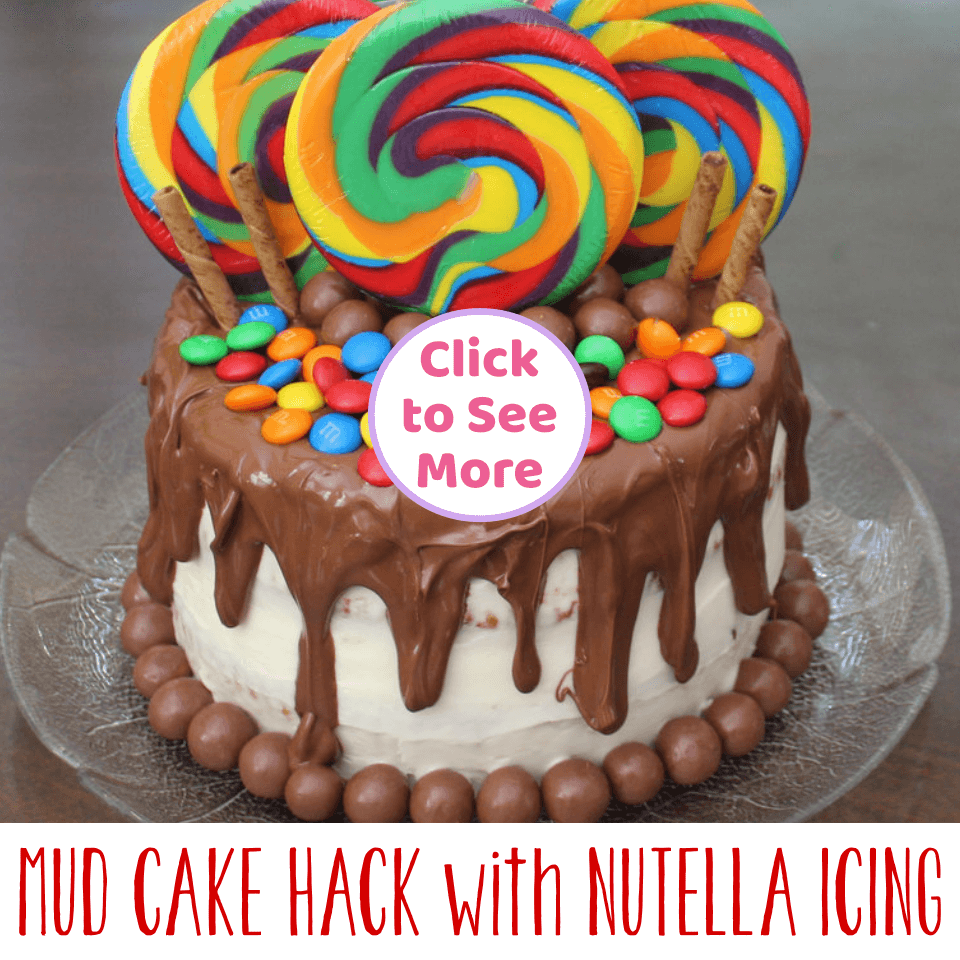 Easy No Bake Double Layer Mud Cake Hack with Drip Icing