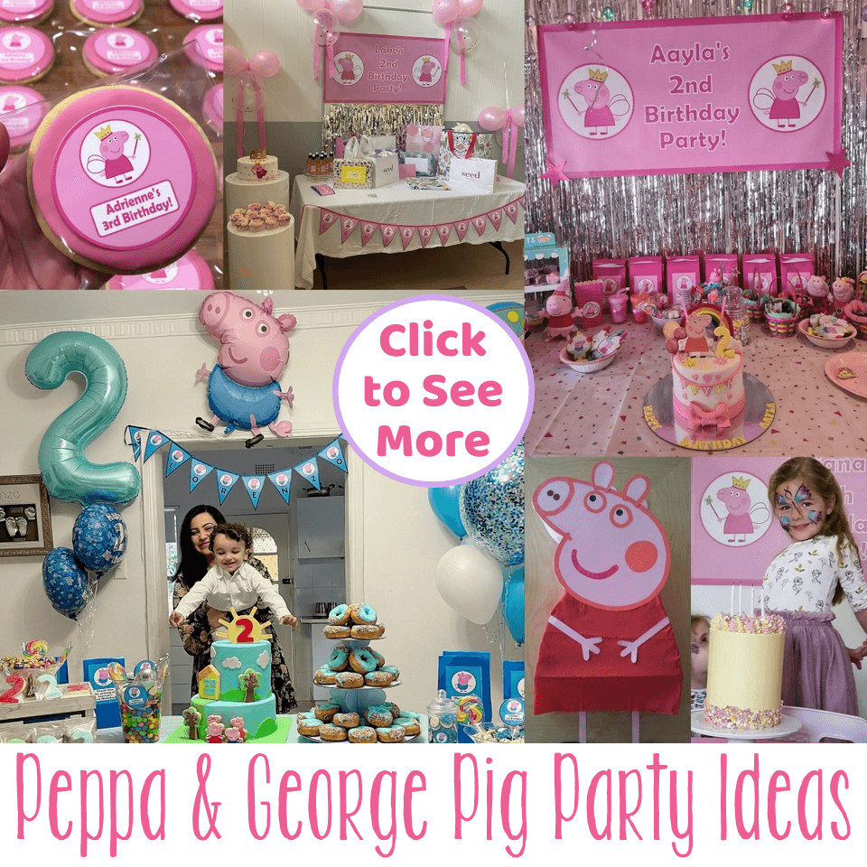 Peppa Pig and George Pig Birthday Party Ideas