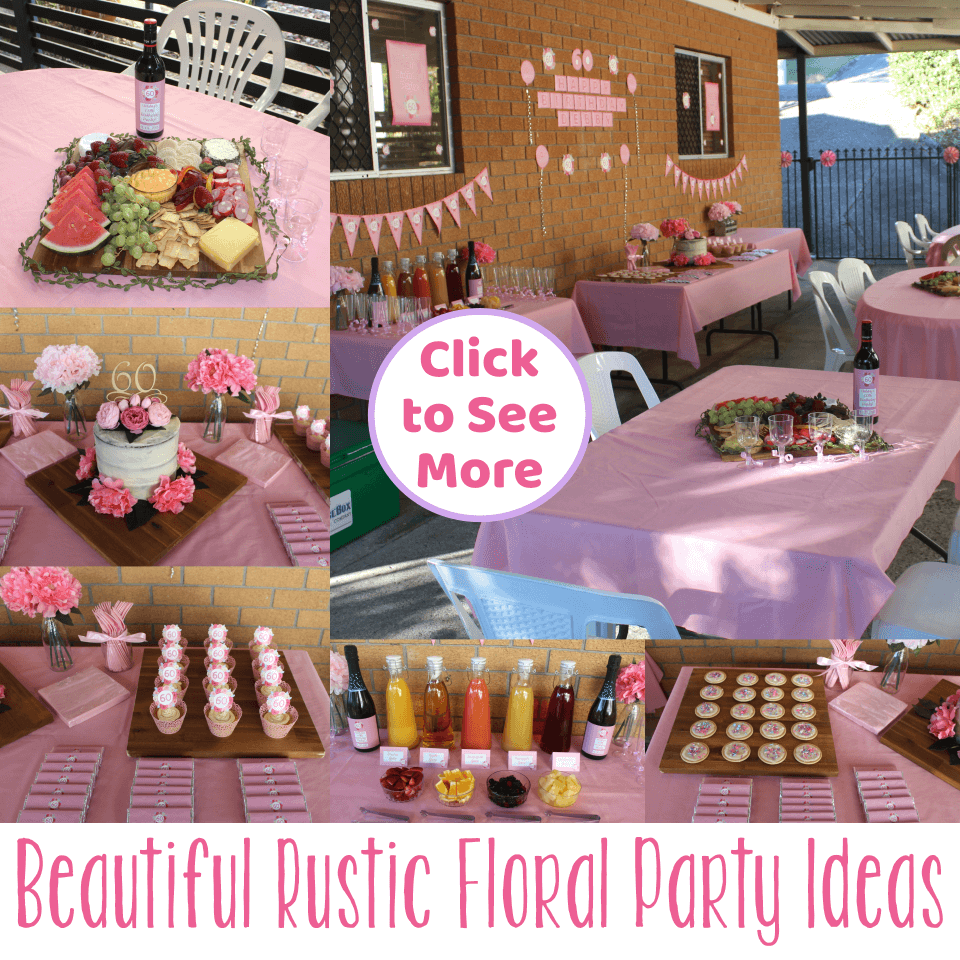 Beautiful Rustic Floral DIY Birthday Party Ideas & Photos