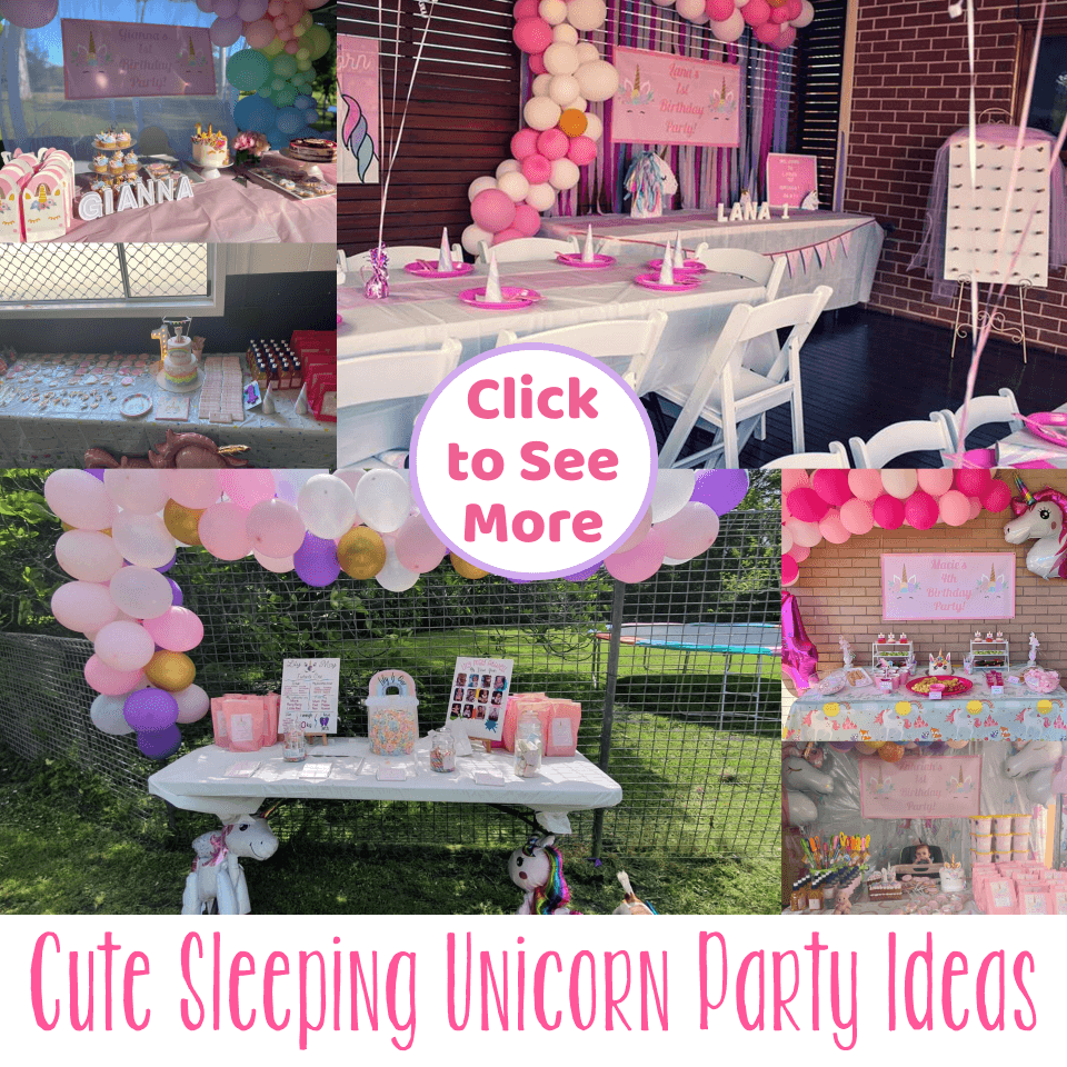 Ideas for a Sweet Sleeping Unicorn Themed Birthday Party