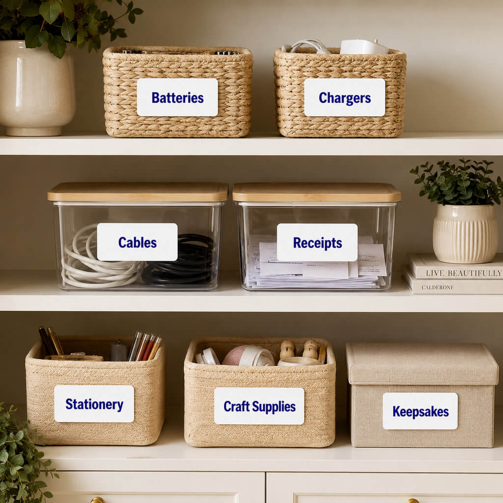 How to Organise Your Home with Custom Labels: A Room-by-Room Guide