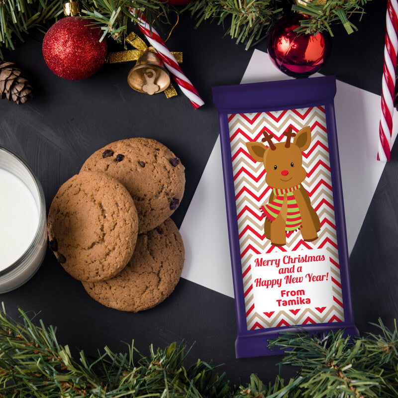 Personalised Christmas Cadbury Chocolate Labels