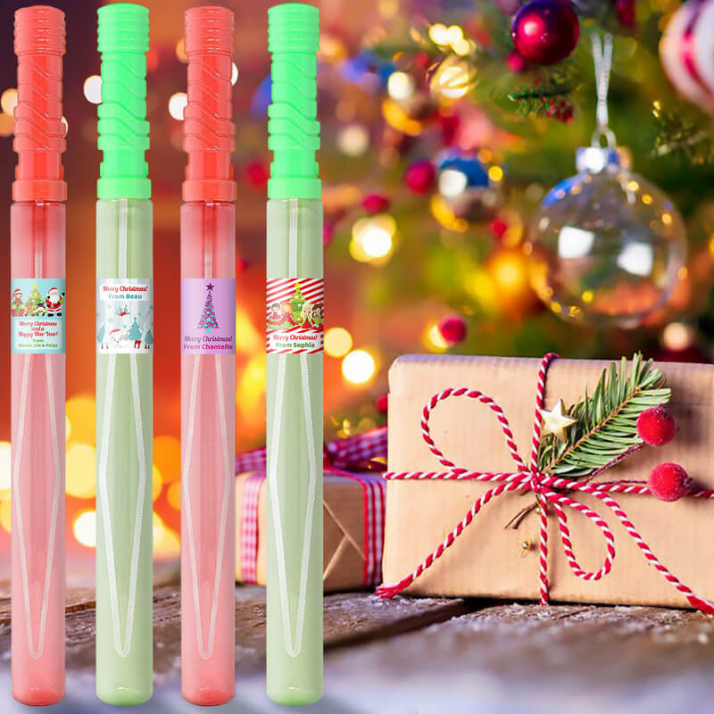 Personalised Rectangle Christmas Stickers