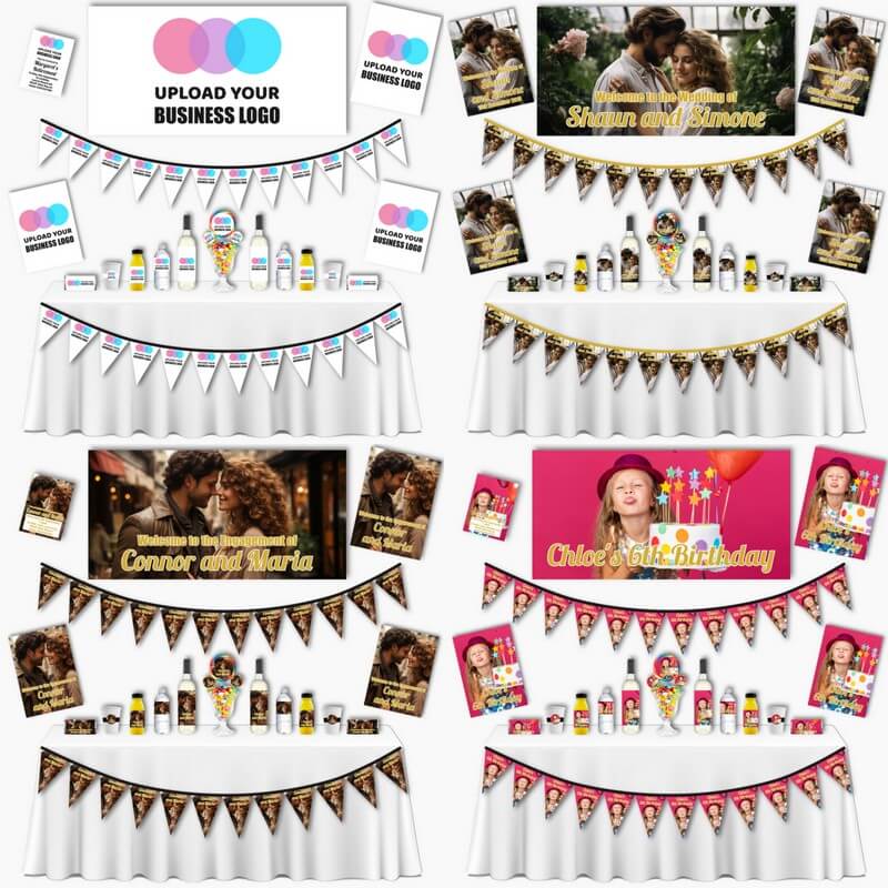 Completely Custom Text, Logo & Photo Decorations