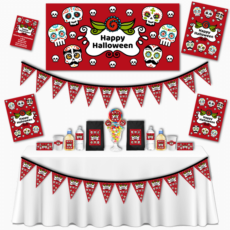 Personalised Day of the Dead Party Decorations