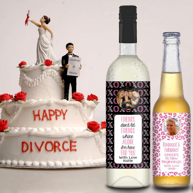 Divorce and Break Up Wine Labels & Gifts