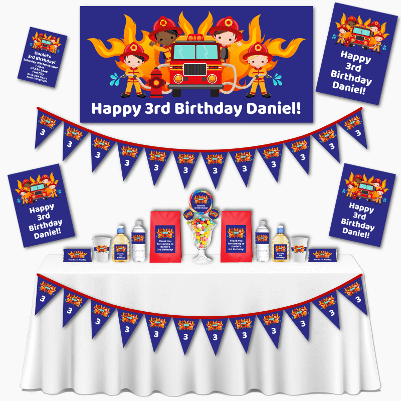 Firefighter Birthday Party Decorations