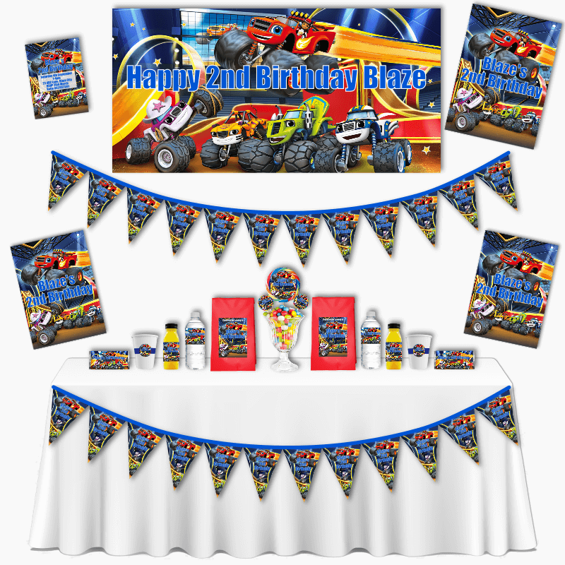 Personalised Blaze and the Monster Machines Party Decorations