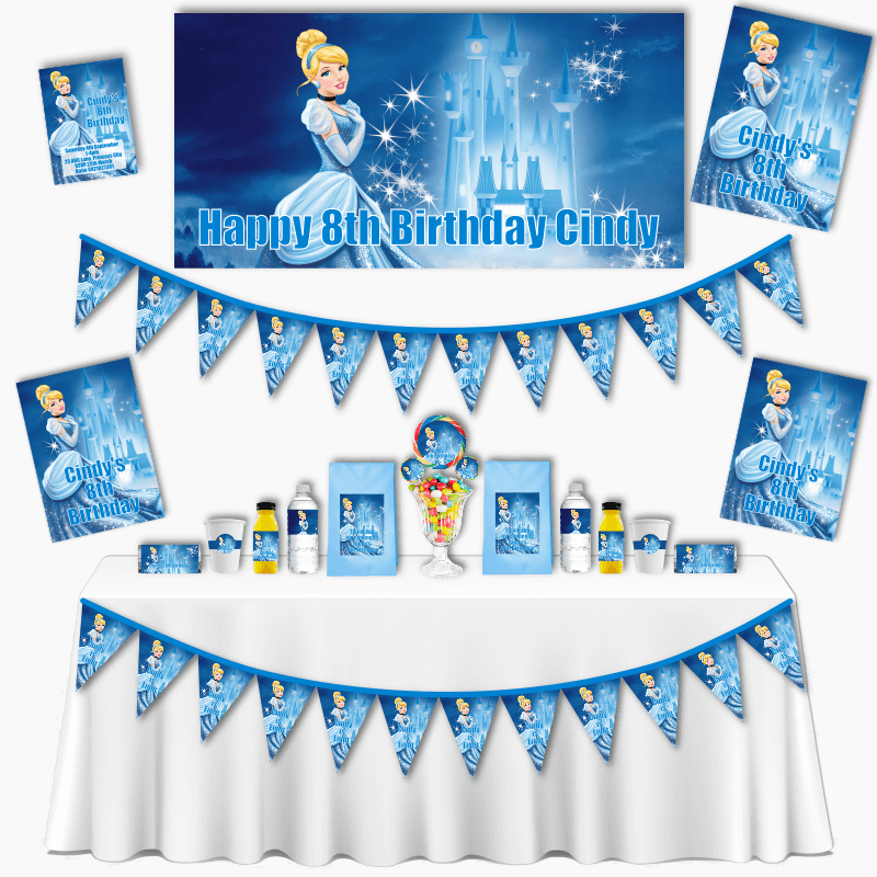 Personalised Cinderella Birthday Party Decorations