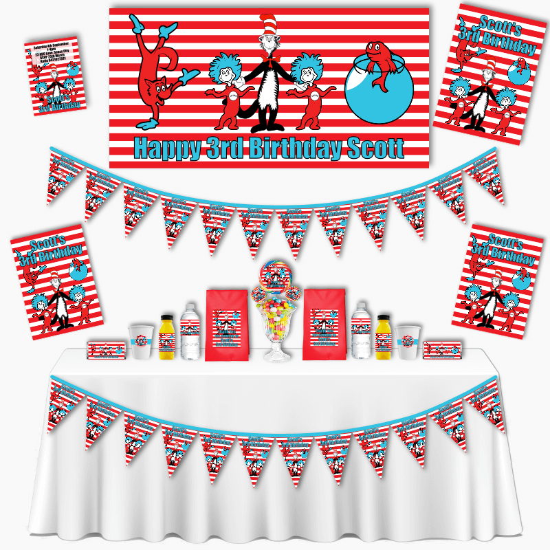 Personalised Dr Seuss Party Decorations