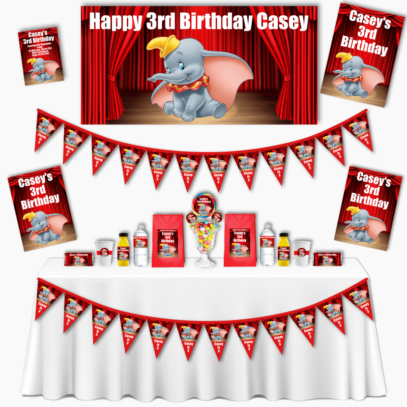 Personalised Dumbo Birthday Party Decorations