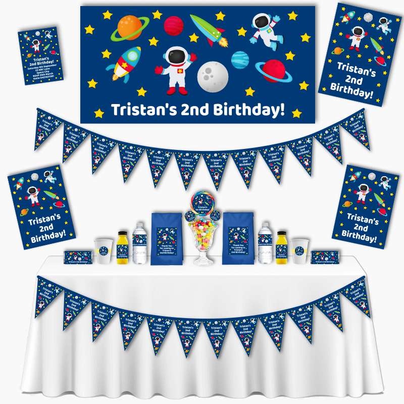 Personalised Outer Space Birthday Party Decorations