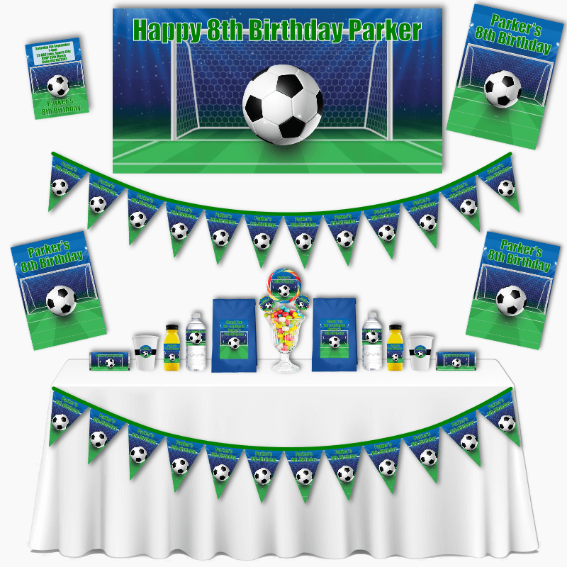 Personalised Soccer Birthday Party Decorations