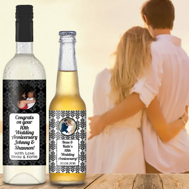 Wedding Anniversary Wine Labels & Gifts