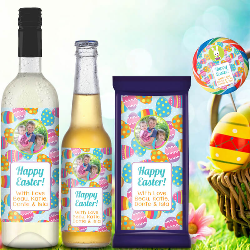 Personalised Easter Wine Labels & Gifts
