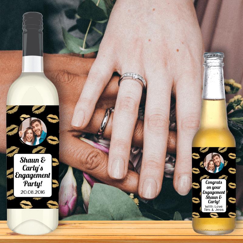 Custom Engagement Wine Labels & Gifts