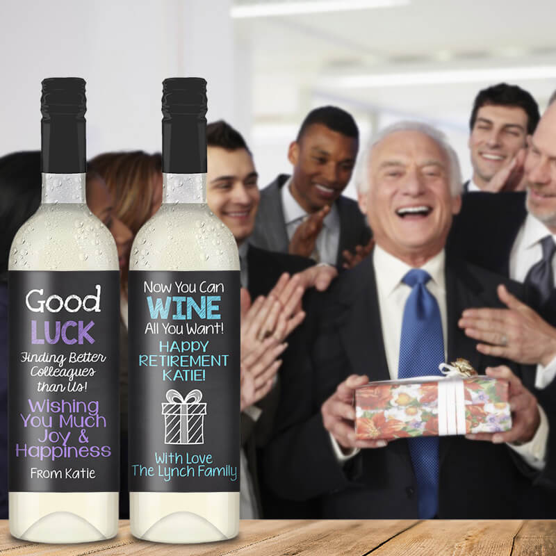 Retirement & Farewell Wine Labels & Gifts