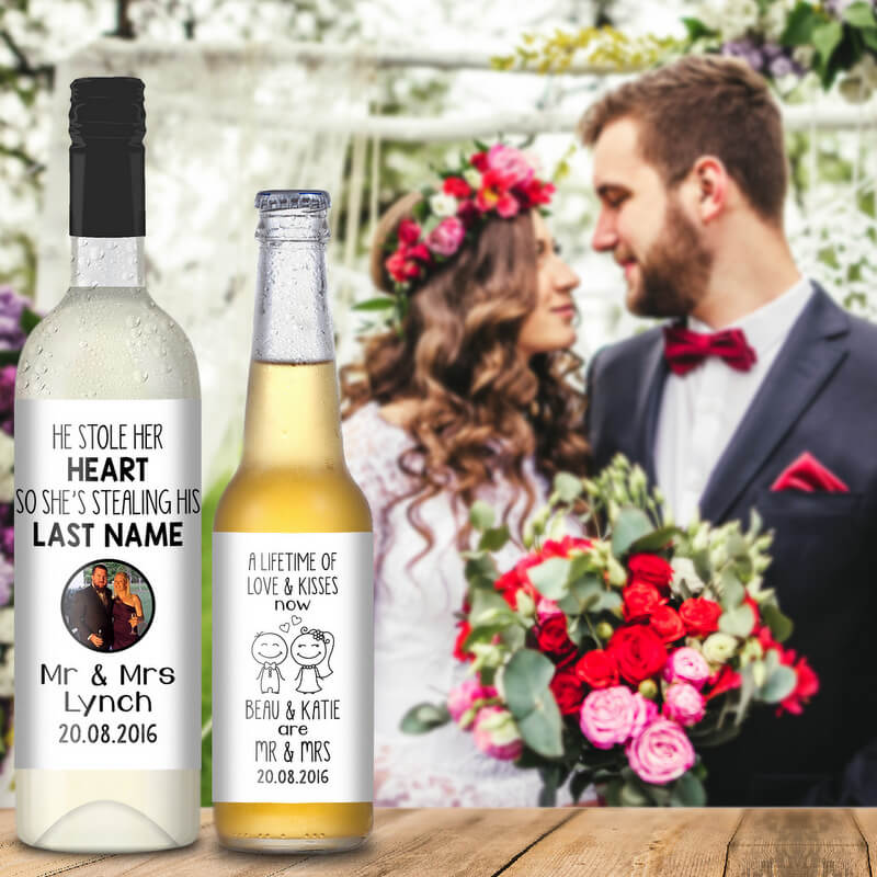 Wedding Wine & Beer Labels