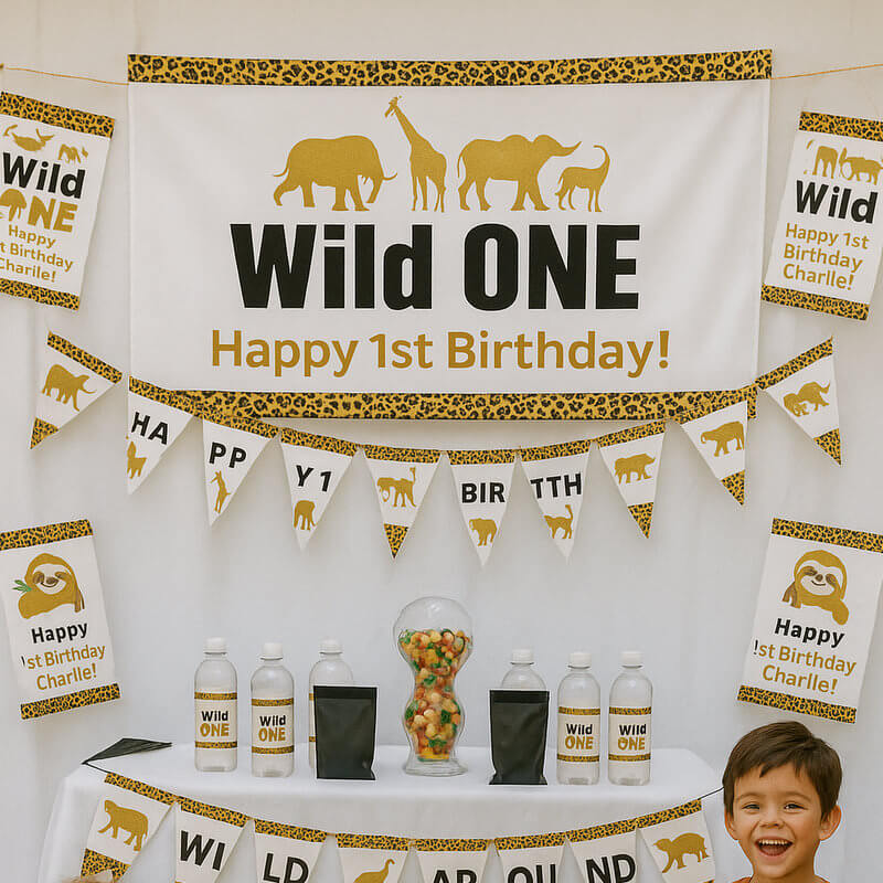 Wild One & Two Wild Party Decorations