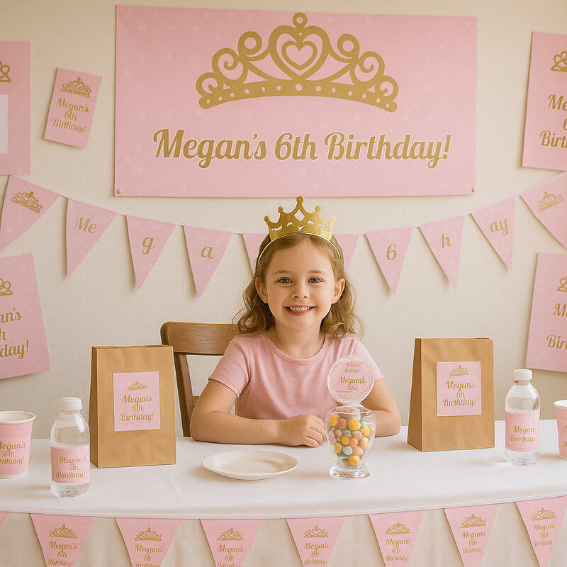 Pink & Gold Party Decorations