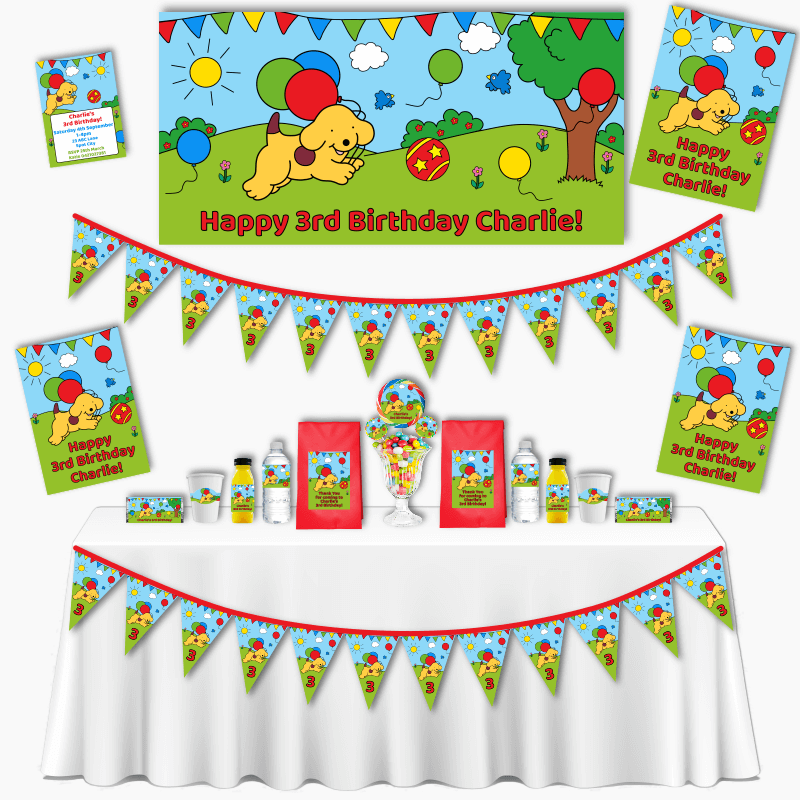 Personalised Spot the Dog Birthday Party Decorations